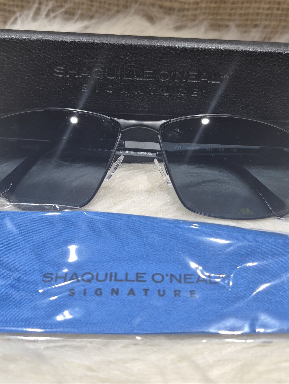 Shaquille O'Neal Signature Black Aviator Sunglasses NWOT